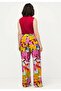 Women's Plus Size Red, Wrap Neck, Floral Print Jumpsuit 65N39217 - 6