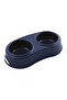 Plastic Double Antislip Pet Bowl M - 2