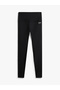 Tjw Silver Color Lettering Printed Women's Black Leggings Dw0Dw21830Bds - 5