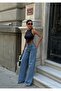 Special Design High Waist Wide Leg Jeans - 2