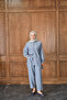 Women's Shirt Suit Blue - 5