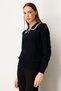 Knitwear Sweater with Collar Accessory Detail - 3
