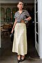 Stone Color Suede Long Skirt Mg2549 - 2