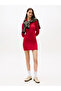Tjw Collared Embroidered Women's Red Dress Dw0Dw22183Xjp