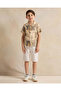 Boys Beige Printed Shirt - 2