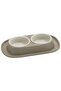 Soft Touch Plastic Double Bowl - 3