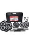 Chrome Dumbbell Set EM-9227-30 Adjustable 30KG with Star Locks & Rubber Grip Handles - 6