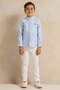 Boys Blue Long Sleeve Shirt - 2
