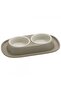 Soft Touch Plastic Double Bowl