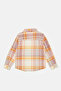 Infant Boys White And Pink Checkered Shirt With T-Shirt (2 Piece) - 2