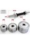 Chrome Dumbbell Set EM-9227-20 Adjustable 20KG with Barbell & Case for Home Workouts - 8
