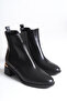 Bette Women's Short Heeled Shiny Boots A006-K9782