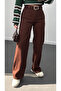 Women's Brown Belted High Waist Palazzo Jeans - 3
