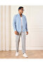 Men Blue Checkered Shirt - 2