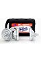 Chrome Dumbbell Set EM-9227-20 Adjustable 20KG with Barbell & Case for Home Workouts - 3