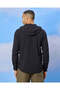 Men Black Hoodie Jacquard Shirt - 3