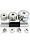Chrome Dumbbell Set EM-9227-20 Adjustable 20KG with Barbell & Case for Home Workouts - 5