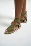 San Tropez Sandal - Green Sandal For Women