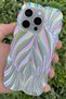 iPhone 14 Pro Case Leaf Pattern Glossy Anti-Knock Silicone Cover