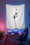 Hanma Anime Patterned Wall Cloth– High-Quality Fabric, Gamer Player Room Decor Tapestry Wall Carpet - 3