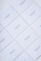Black and White Thank You Card Sticker 10 Pieces