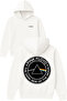 Floyd Design Printed Oversize White Hooded Sweatshirt