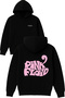 Pink Floyd Design Printed Oversized Black Hooded Sweatshirt