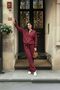 Women's Zippered Oversize Tracksuit Set Bottom-Top Set - 3
