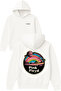 Pink Floyd 1 Design Printed Oversized White Hooded Sweatshirt