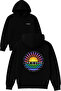Life Is Good 1 Design Printed Oversized Black Hooded Sweatshirt