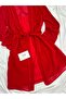 Red Basic 2-Piece Chiffon Dressing Gown & Satin Nightgown Premium Bridal Set (Boxed) - 4