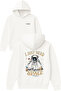 I Just Need Design Printed Oversized White Hooded Sweatshirt