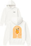 Aperol 1 Serving Design Printed Oversized White Hooded Sweatshirt