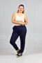 3 Thread Combed Cotton Navy Blue Sweatpants Plus Size |   Relaxed Fit Without Padding - 3