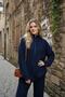 Women's Half Zipper Bottom Top Knitwear Set - 5