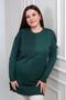 Women's Plus Size Tunic Blouse with Button Detail on the Sleeves - 2