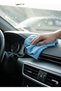 Blue Microfiber Cleaning Cloth High Absorption Strong Multipurpose Rag Glass Kitchen Car Wiping Cloth - 3