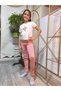 Girl's Leggings Winter Cotton Fleece-Lined Elastic Waist with Glasses Cat Dusty Rose Slim Fit - 8