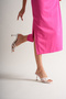 Women's Strappy Design Heeled Slippers Core White Patent Leather - 5
