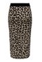 Onlib Slim Fit Midi Length Leopard Skirt Skirt 15350672 - 2