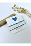 3-Piece Unisex Rope Bracelet Set Blue Navy Blue Sea Tones - 3