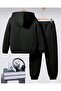 Girls/Boys Bear Printed Hooded Tracksuit Set - 4
