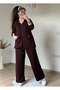 Zippered Sports Suit Bitter Brown