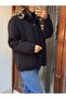 Butikmayamoda Black Teddy Yumos Coat - 3