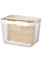 RISATORP Basket with compartments, white, 33 x 24 x 23 cm
