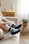 2-Piece Non-Slip Leather Sole (Little Pengu - Cheerful - Car) Comfortable Baby Kids Sandals Socks Booties Slippers Home Kindergarten Shoes - 5
