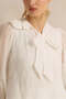 Women White Embellished Blouse - 4