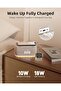 6-in-1 Multifunctional Alarm Clock with Bluetooth Speaker & Wireless Charger, FM Radio and More - 6