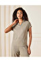 Women Green Embellished Polo T-Shirt