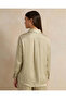 Women Green Embellished Satin Shirt - 3